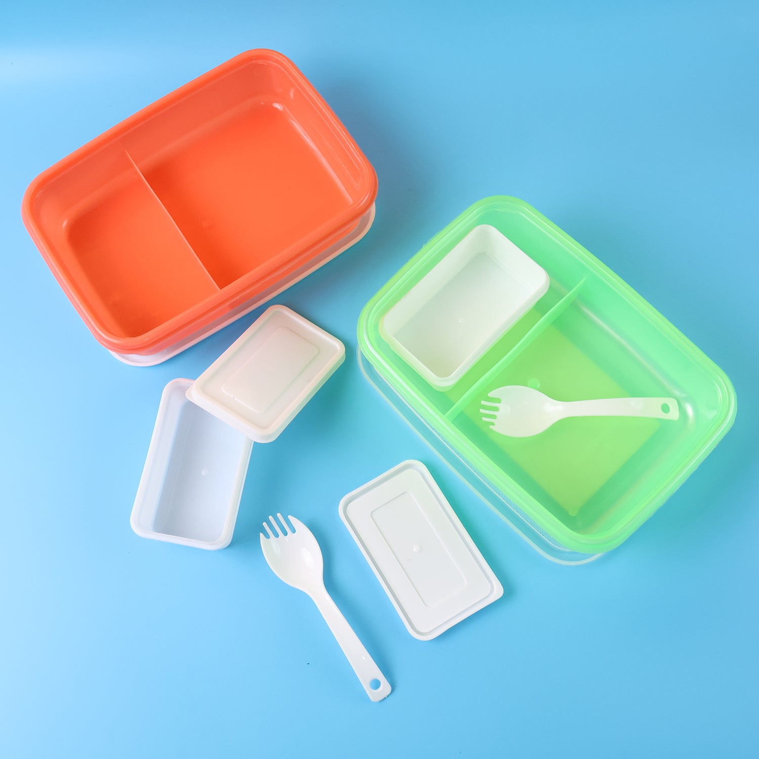 Kids Cartoon Printed Lunch Box Mix Design (1 Set) Kids Cartoon Printed Lunch Box Mix Design (1 Set)